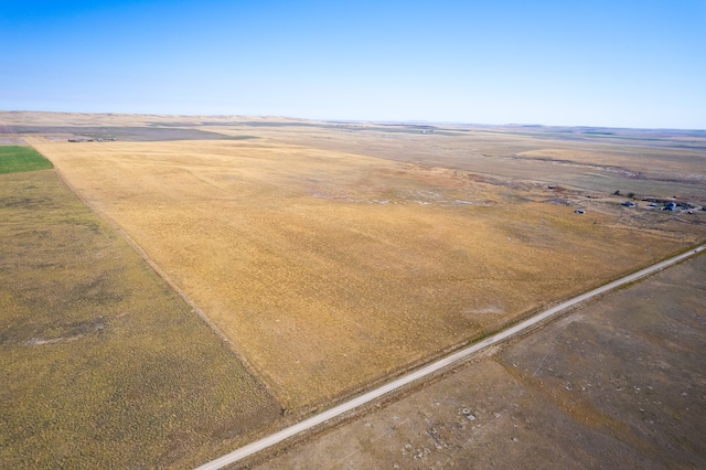 bird's eye view with a rural view