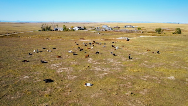 exterior space with a rural view