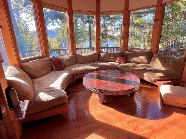 sunroom / solarium with a healthy amount of sunlight