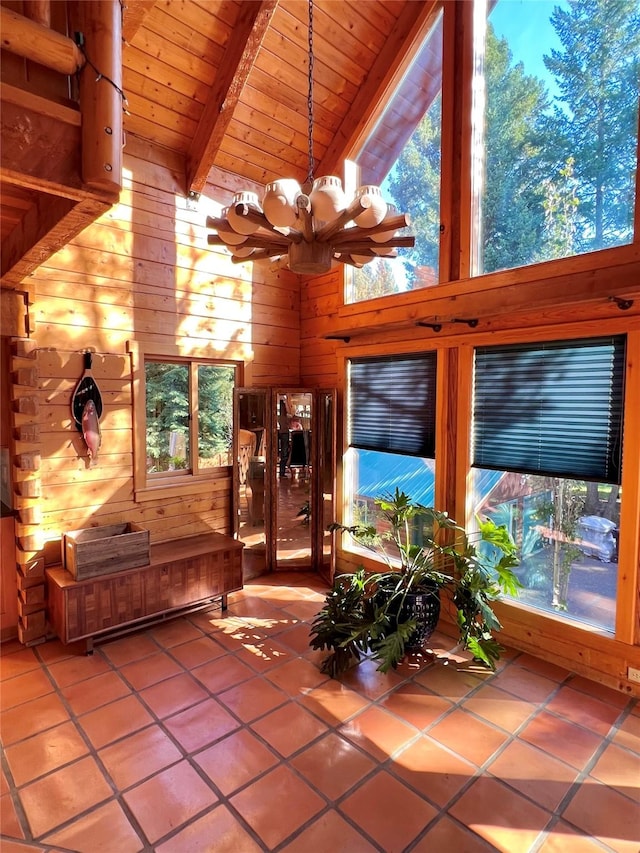 339 Dakota Ave, Whitefish, MT 59937 - sunroom featuring a chandelier