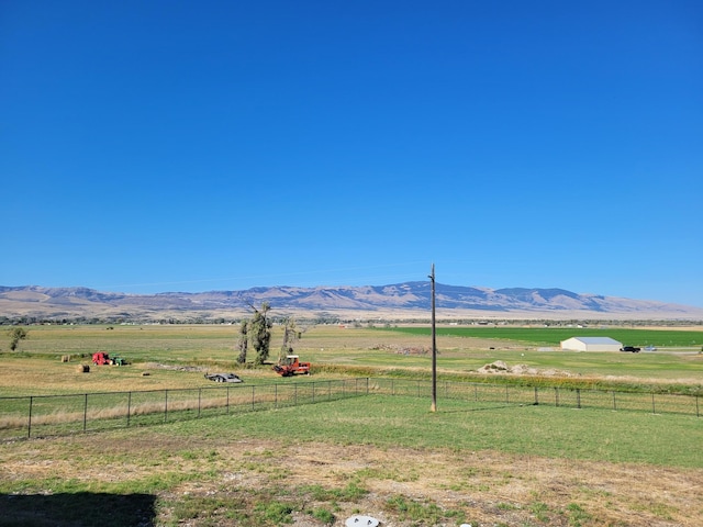 property view of mountains with a rural view