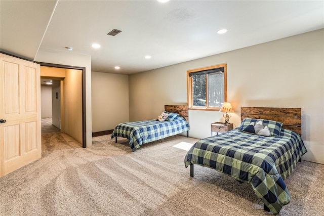 155 Grandview Ln, Seeley Lake, MT 59868 - bedroom featuring carpet flooring and recessed lighting