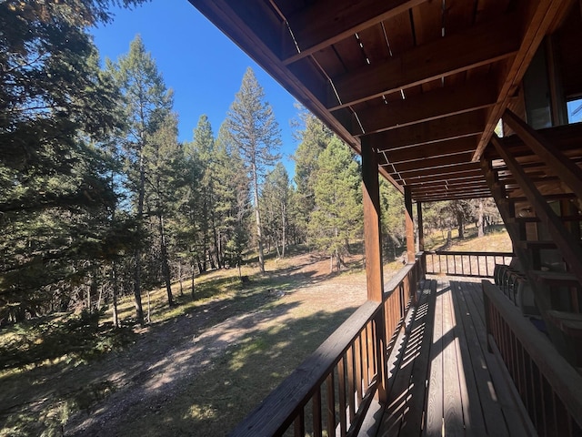 view of wooden terrace