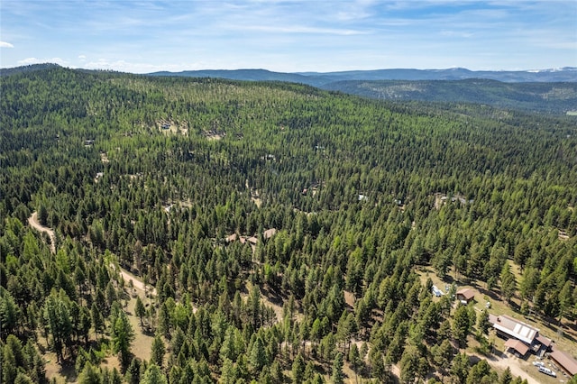 155 Grandview Ln, Seeley Lake, MT 59868 - aerial view of a heavily wooded area and mountains