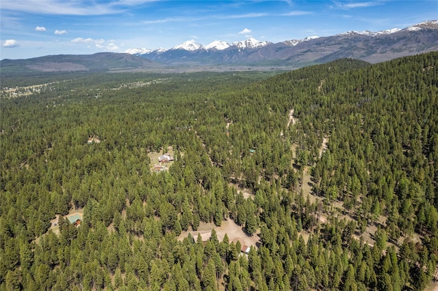 155 Grandview Ln, Seeley Lake, MT 59868 - aerial view of a heavily wooded area and a mountainous background