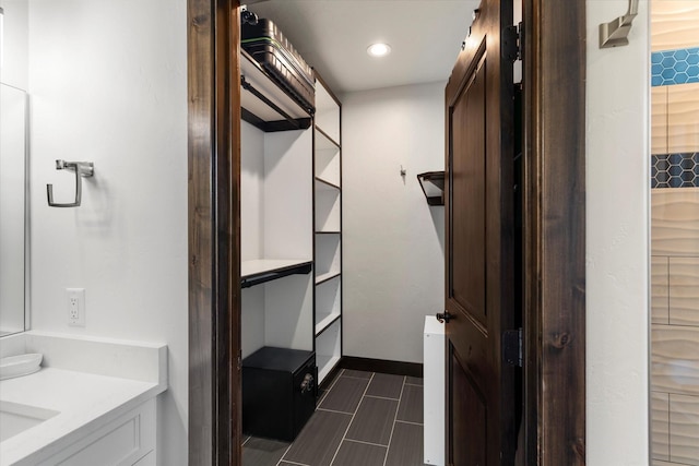 bathroom featuring vanity