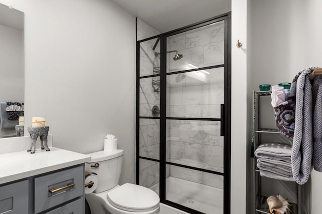 1010 7th St E Unit A, Whitefish, MT 59937 - full bathroom with toilet, a shower stall, and vanity