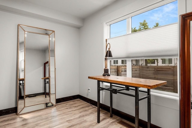 1010 7th St E Unit A, Whitefish, MT 59937 - unfurnished office with light wood-style floors and baseboards