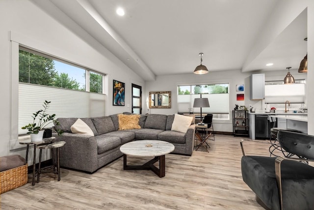 1010 7th St E Unit A, Whitefish, MT 59937 - living room with recessed lighting and light wood-style floors
