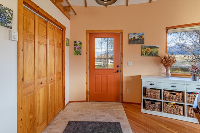 view of doorway to outside