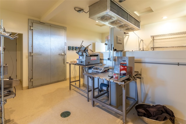 kitchen featuring a kitchen breakfast bar