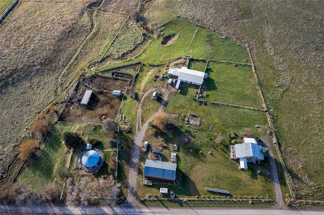 drone / aerial view featuring a rural view