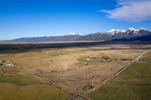 property view of mountains with a rural view