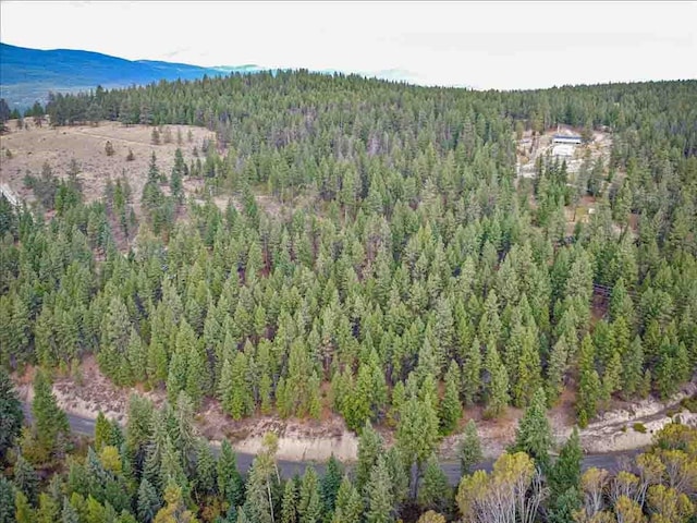 169 Brookes Dr, Rexford, MT 59930 - aerial view of property and surrounding area with a forest and mountains