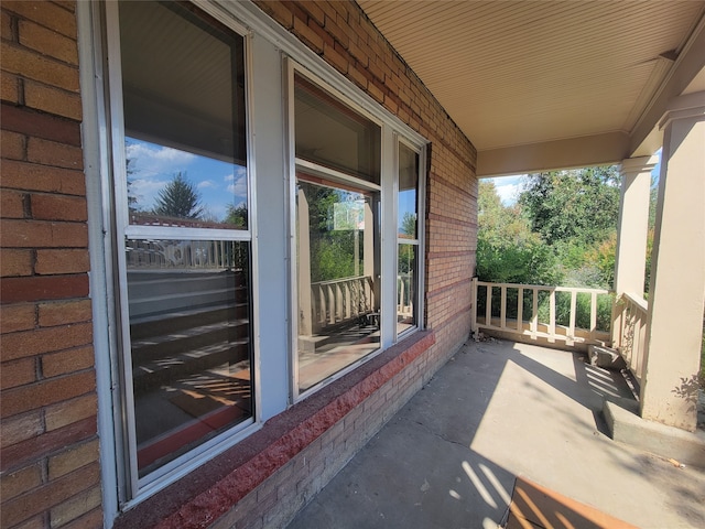 view of balcony