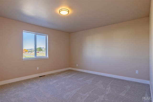 view of carpeted empty room