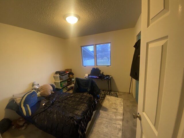 2417 S 3rd St W, Missoula, MT 59801 - bedroom featuring a textured ceiling and carpet flooring