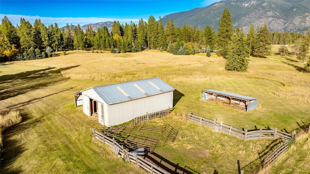 760 Trap Rd, Columbia Falls, MT 59912 - aerial view of sparsely populated area featuring mountains and a forest