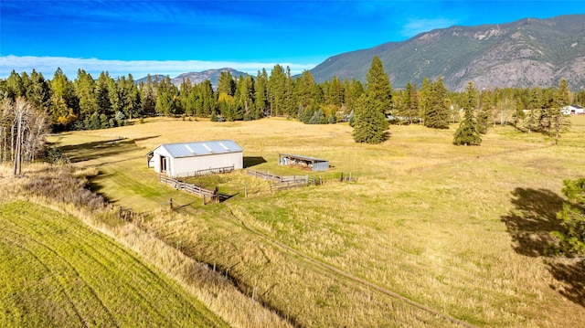 760 Trap Rd, Columbia Falls, MT 59912 - overview of rural landscape featuring a mountainous background