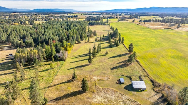 760 Trap Rd, Columbia Falls, MT 59912 - aerial view of sparsely populated area featuring mountains