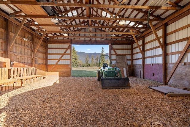 760 Trap Rd, Columbia Falls, MT 59912 - horse barn with a mountain view