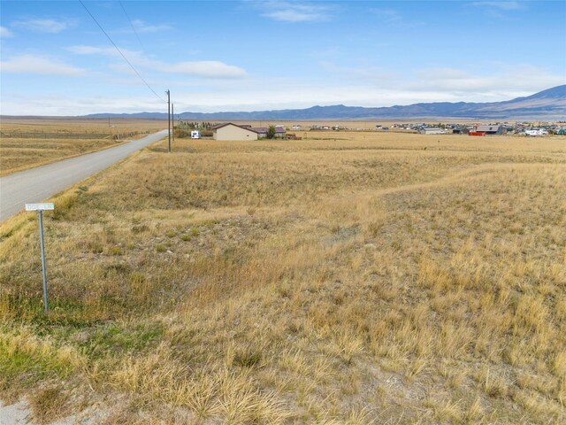 property view of mountains with a rural view