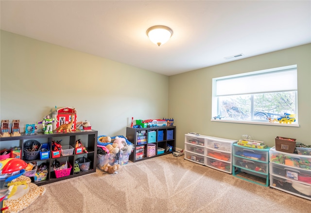 playroom with carpet flooring