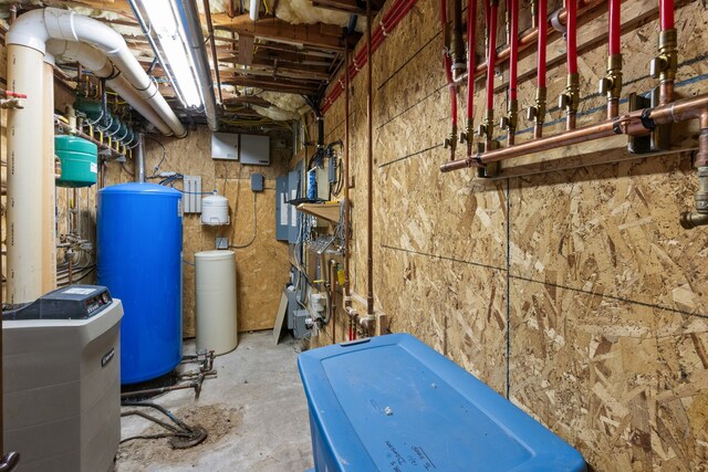 utility room featuring electric panel