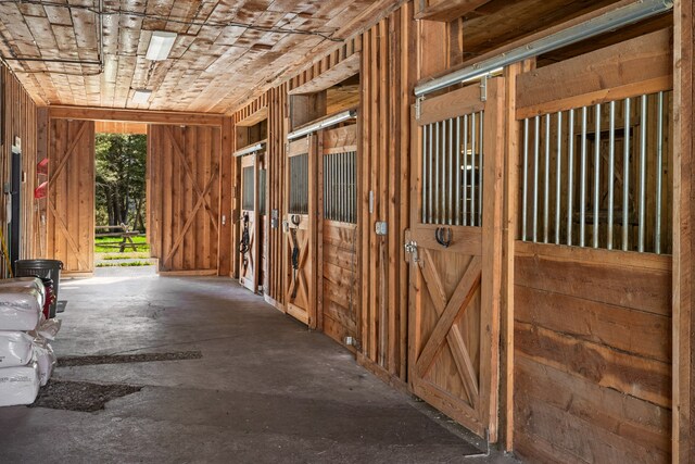 view of horse barn