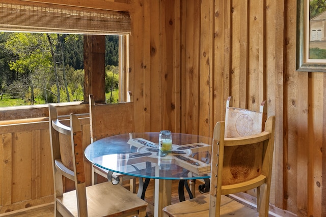 view of dining area