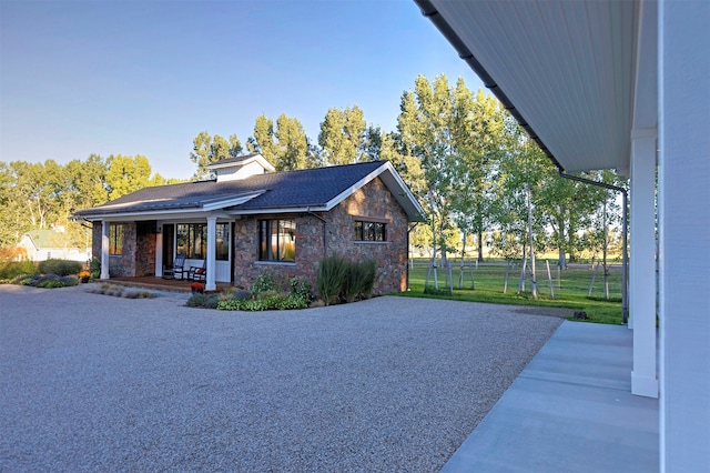 exterior space featuring a porch