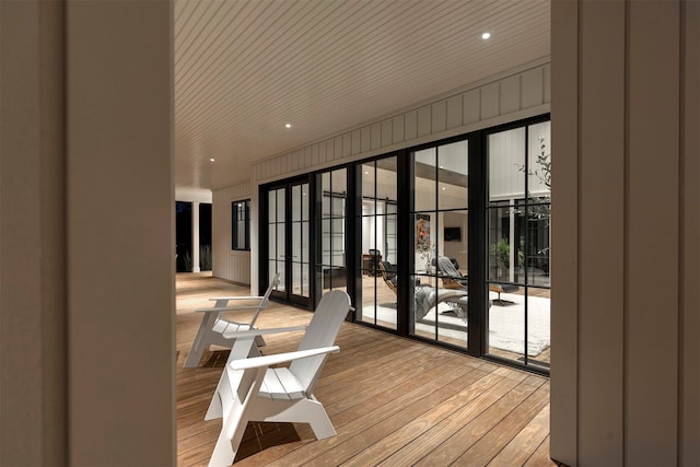 interior space featuring light hardwood / wood-style floors