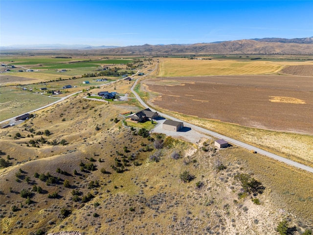 53 Skyview Ln, Townsend, MT 59644 - aerial view of property and surrounding area featuring rural landscape and a mountainous background