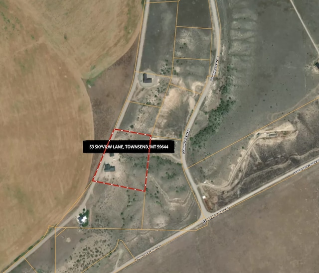 53 Skyview Ln, Townsend, MT 59644 - map / location with property parcel outlined