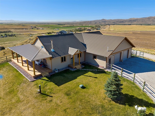 53 Skyview Ln, Townsend, MT 59644 - overview of rural landscape featuring a mountain backdrop