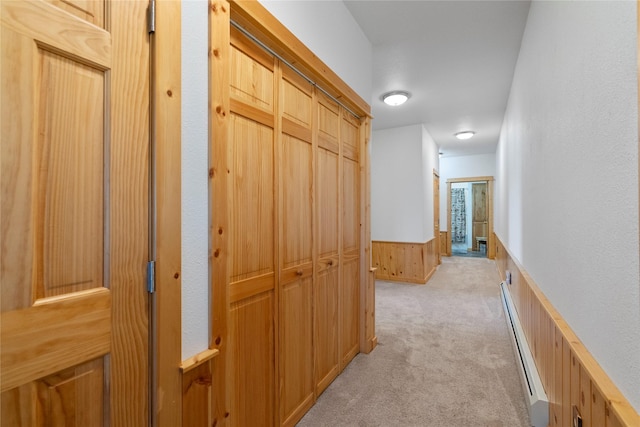 53 Skyview Ln, Townsend, MT 59644 - hall with baseboard heating and light colored carpet