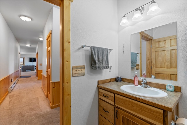 53 Skyview Ln, Townsend, MT 59644 - bathroom featuring baseboard heating and vanity
