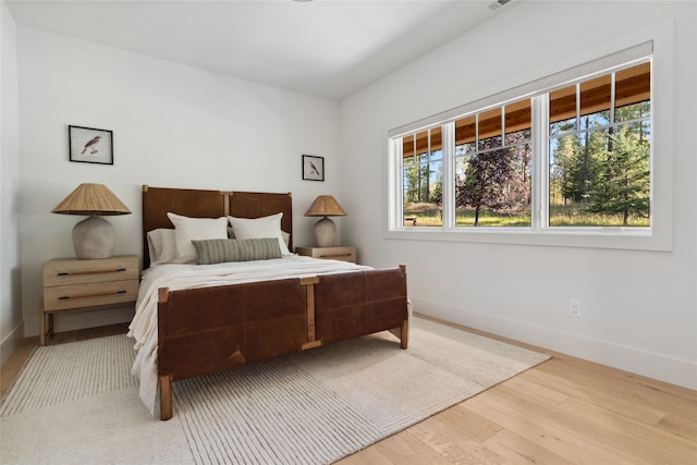 bedroom featuring hardwood / wood-style floors