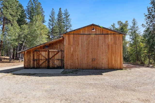 view of outbuilding