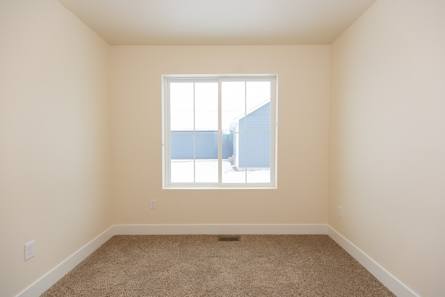 view of carpeted empty room