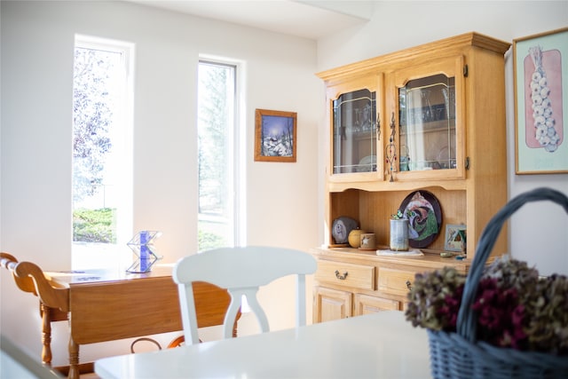 view of dining area