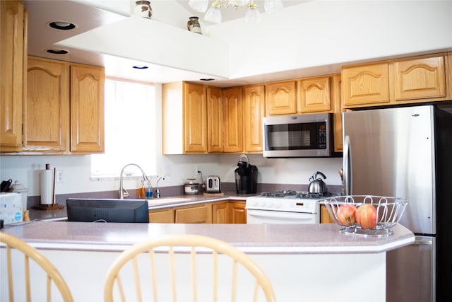 kitchen featuring stainless steel appliances and sink