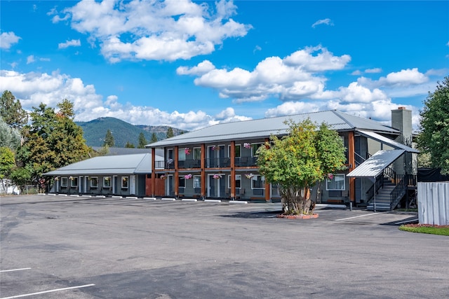 view of property featuring a mountain view