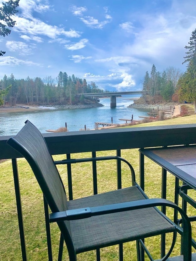180 Vista Ln Unit 258, Bigfork, MT 59911 - water view featuring a notable bridge