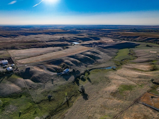 drone / aerial view featuring a rural view