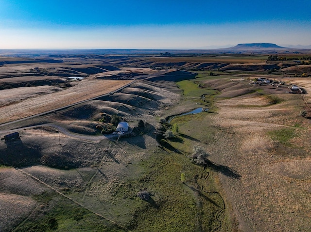 aerial view featuring a mountain view