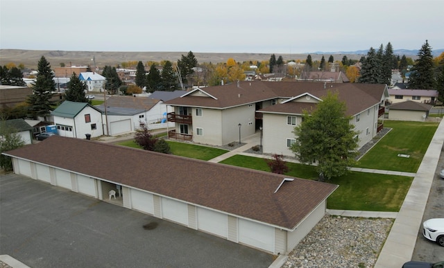 608 Clark St, Deer Lodge, MT 59722 - birds eye view of property featuring a mountain view and a residential view