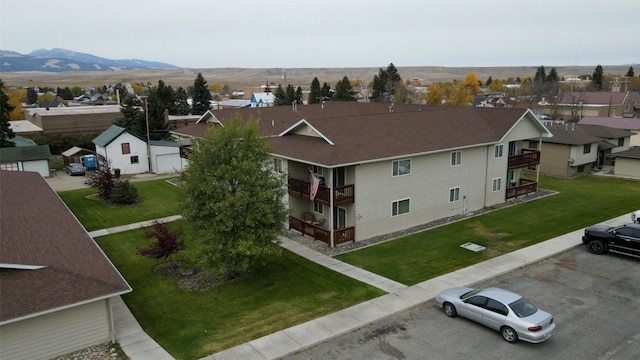 608 Clark St, Deer Lodge, MT 59722 - bird's eye view with a residential view and a mountain view