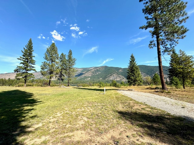 property view of mountains featuring a rural view