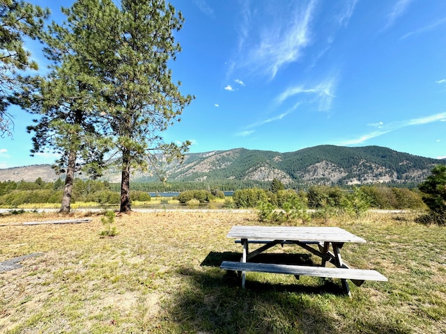 surrounding community with a mountain view